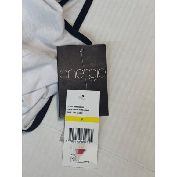 Energie Active Juniors' "Strength" Layered-Look Tank Top. Off White, M - Picture 8 of 11